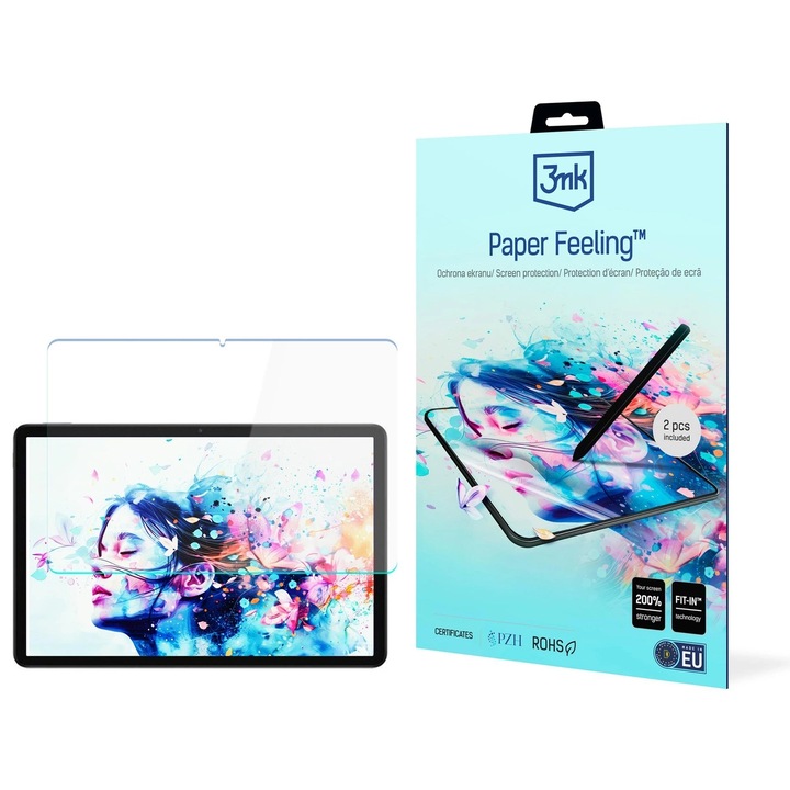 Set 2 folii protectie 3mk Paper Feeling compatibile cu Xiaomi Redmi Pad 2, 11 inch, Transparent