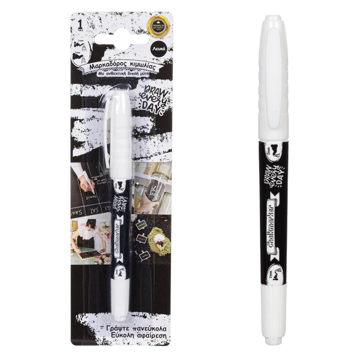 Carioca Creta cu Varf Dublu Alb