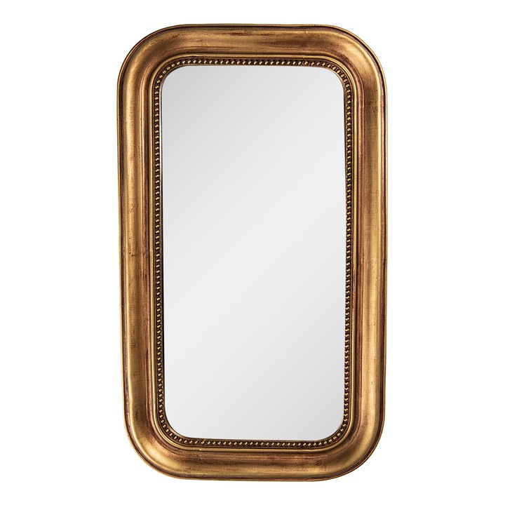 Oglinda perete polirasina aurie 21x2x36 cm