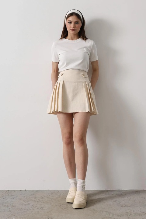 Fusta Pantalon, Ecru, marimea M