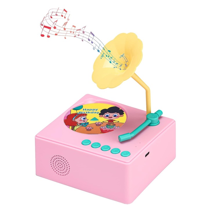 Zenélő játék, interaktív, 96 vidám dallamot tartalmaz, ösztönzi a korai tanulást és a kíváncsiságot, fejleszti a kreativitást, serkenti a képzelőerőt, a szókincset és a nyelvi fejlődést - JOMELODI rózsaszín JOJOY®
