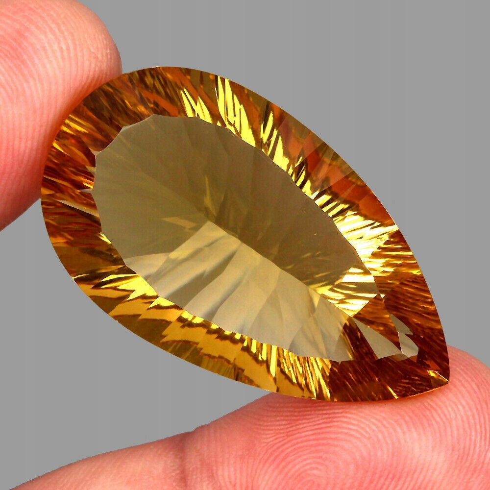 Citrin natural, Songea, 53.63ct, 38.69x22.32x11.78mm - eMAG.ro