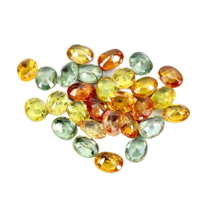 Set safire naturale Songea, 4.7ct, 28 bucati, 3.7x3x2mm