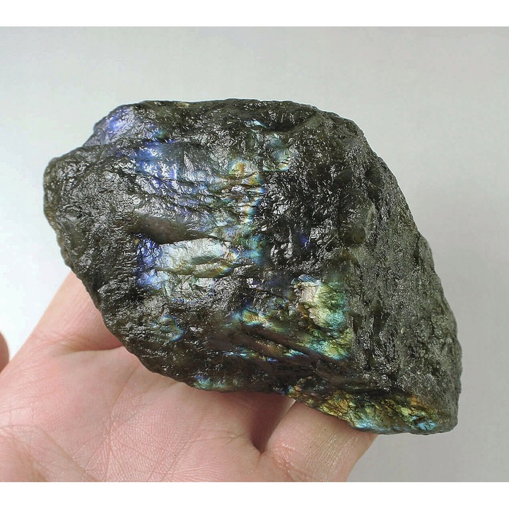 Labradorit natural 1116.6ct, Songea, 91x53x43mm, Madagascar