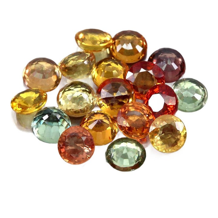 Set safire naturale Songea, 5.29ct, 18 bucati, 3.7x3.7x2mm