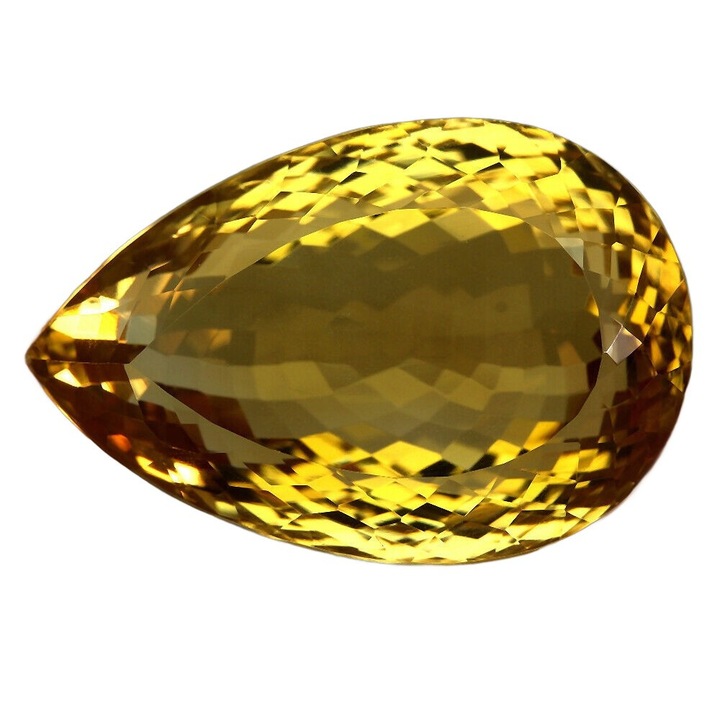 Piatra pretioasa naturala citrin, Songea, 34x23x18mm, 89.78ct