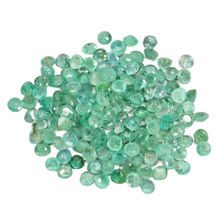 Set de smaragde naturale 4.35ct, 132 bucati, 1.9x1.9x1.2mm, Songea