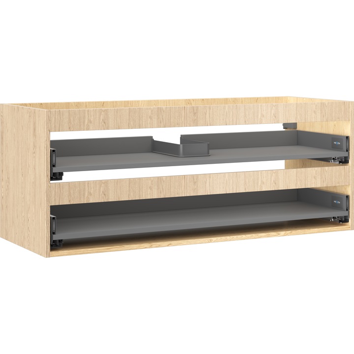 Mexen Box-A corp dulap sub chiuveta 120 cm, 2 sertare, stejar - 91AX0-1200-470-2-81