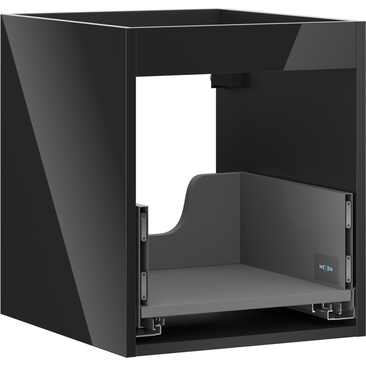Mexen Box-A corp dulap pentru lavoar 40 cm, 1 sertar, negru lucios - 91AX0-0400-470-1-70