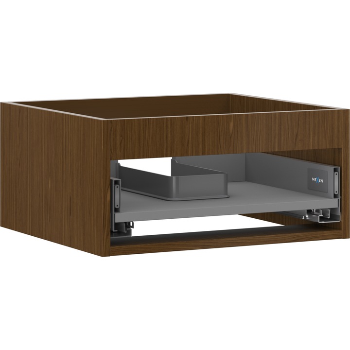 Mexen Box-A carcasa pentru dulap sub-lavoar 50 cm, 1 sertar, nuc - 91AX0-0500-235-1-86