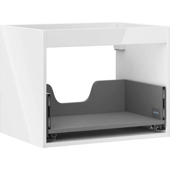 Mexen Box-A corp de dulap sub chiuveta 60 cm, 1 sertar, alb lucios - 91AX0-0600-470-1-00