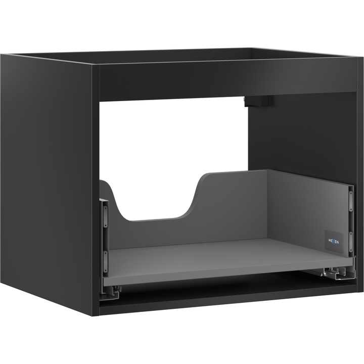 Mexen Box-A corp dulap sub chiuveta 60 cm, 1 sertar, negru mat - 91AX0-0600-470-1-71