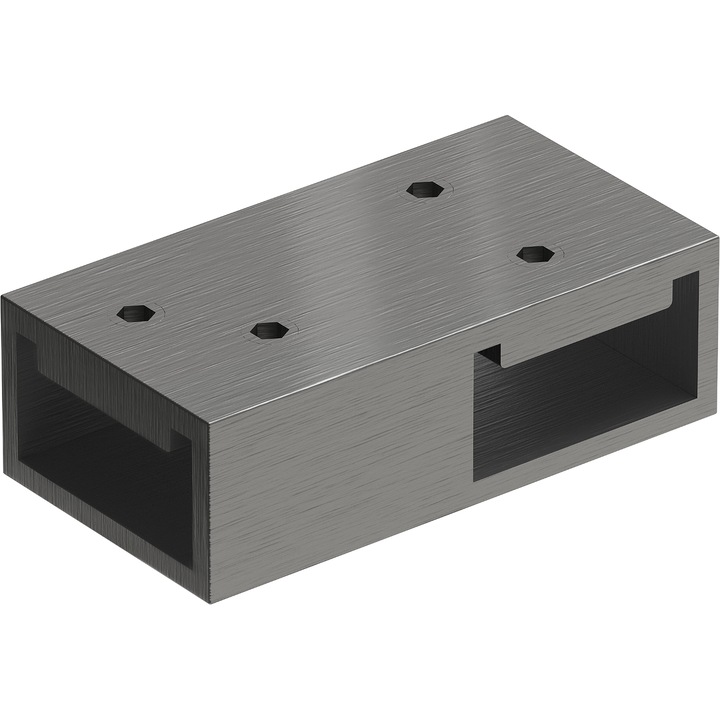 Mexen conector T pentru suporturi murale, gun gray periat - 800-09-66