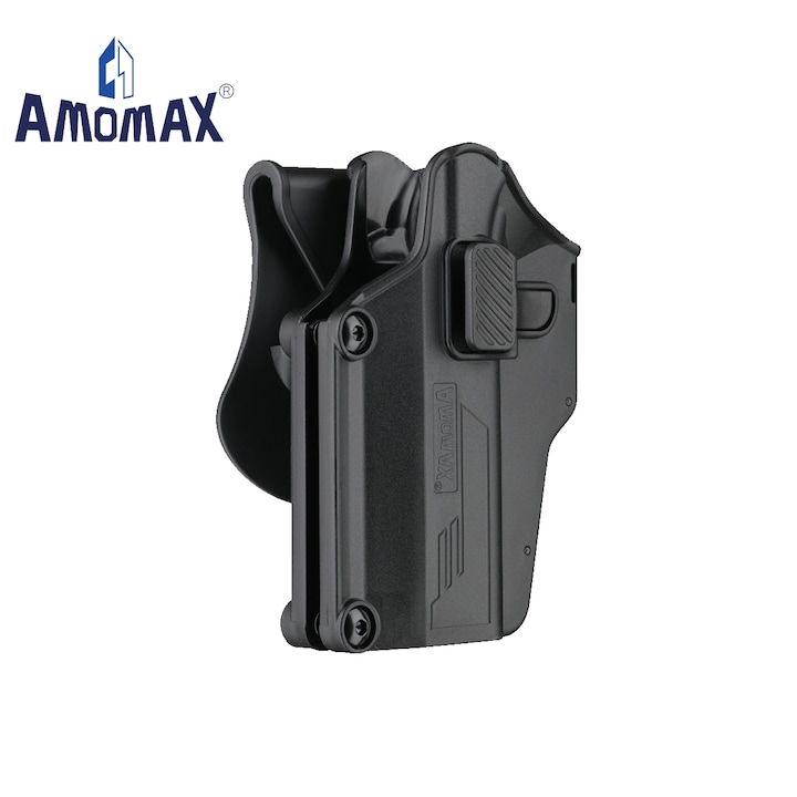 Toc pistol Amomax Per-Fit, universal, stanga, negru, pentru peste 80 de modele de arme airsoft