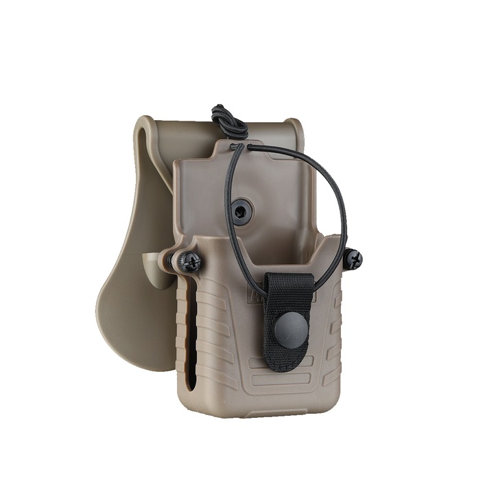 Toc Amomax pentru Pompodecte Baofeng, Motorola, 360° rotire, culoare neagra