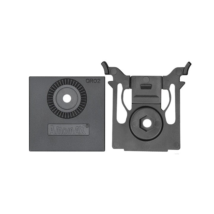 Adaptor rapid Amomax, negru, pentru platforme de transport pistol, accesorii sporturi in aer liber