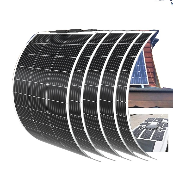Panou solar flexibil 600W, 1095x550x3mm, eficienta 24%, rezistent la intemperii