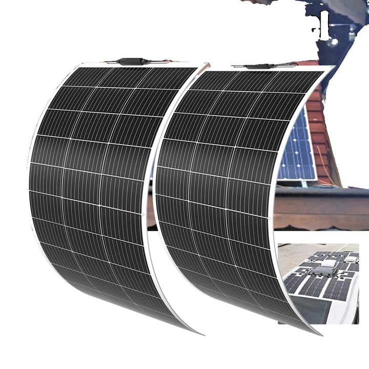 Panou solar flexibil 240W, 1095x550x3mm, 24% eficienta, rezistent la intemperii