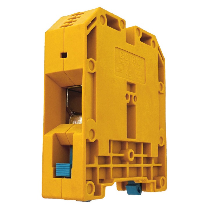 Regleta tablou electric pe sina DIN MRK, Botric, 70mm, Galben