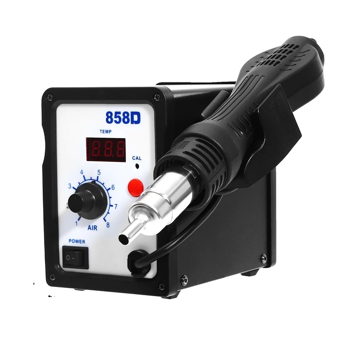 Pistol de lipit, 700W, ventilator fara perii, negru, 15.3x9.3x13.1cm