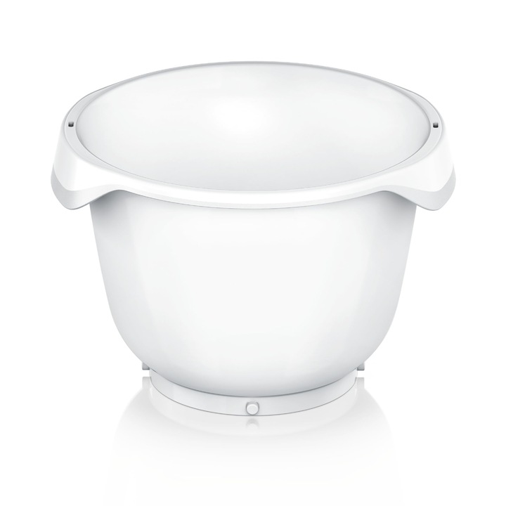 Bol Din Plastic Bosch Muz9Kr1, 5, 5 Litri, Capacitate Maxima Aluat 3, 5 Kg, Manere Practice, Lavabil In Masina De Spalat Vase, Compatibil Cu Robotele De Bucatarie Din Seria 8