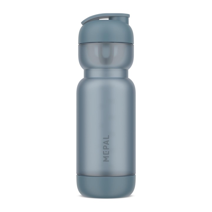 Mepal - Shaker Sport - Légmentesen záródó - Mixerrel és mérőskálával - Könnyen tisztítható üveg aljjal - Protein Shaker - 800 ml - Fagyos kék