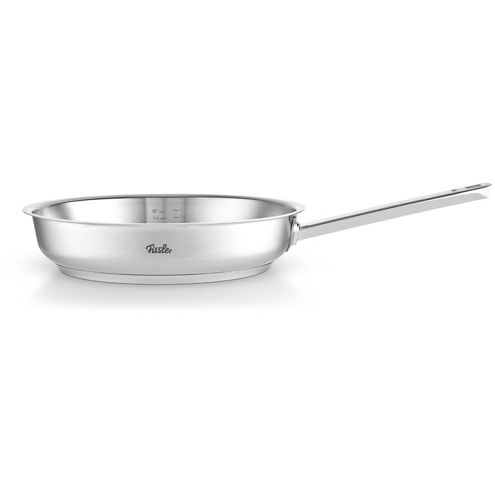 Fissler Original-Profi Collection serpenyő/rozsdamentes acél (Ø 28 cm) serpenyő belső skálával, Novogrill főzőfelület - indukció