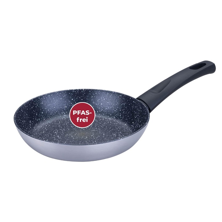Fackelmann Essential Crisp serpenyő Ø 20 cm – Kiváló minőségű kerámia bevonat, Pfas-mentes, Ideális minden típusú főzőlaphoz, beleértve az indukcióst is, fekete