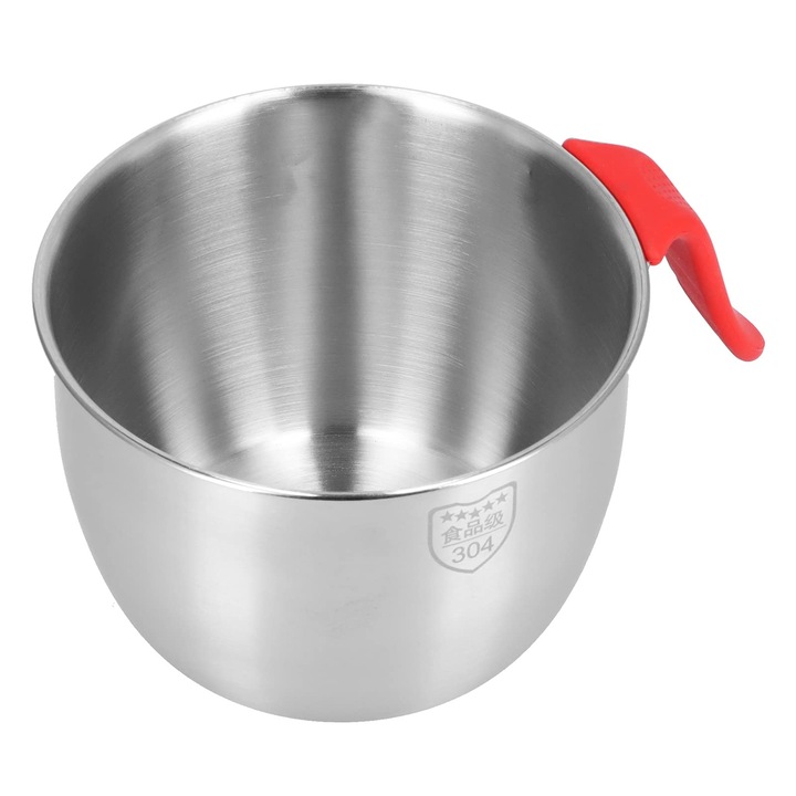 Boluri De Amestecat, Bol Din Otel Inoxidabil Cu Maner Antiderapant, Boluri De Depozitare Care Economisesc Spatiu, Bol Versatil Pentru Bucatarie, Copt, Gatit Sau Preparare (3600 Ml)
