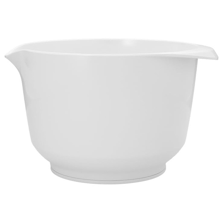 Birkmann, Tejesfehér Keverő- és Tálalótál, 20×24×14 cm – 3L, Újrahasznosított PET, Karcálló, Mosogatógépben és Mikrohullámú Sütőben Mosható
