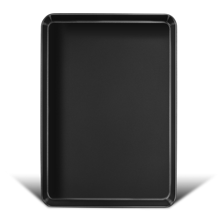 Homikit Sütőtepsi, Nagy Tepsi/Sütőtepsi, 40,5 x 30,5 x 2,5 cm, Tapadásmentes Szénacél, Téglalap Alakú Tepsi Főzéshez, Sütéshez és Tálaláshoz, Egészséges és Rozsdaálló, Könnyen Tisztítható