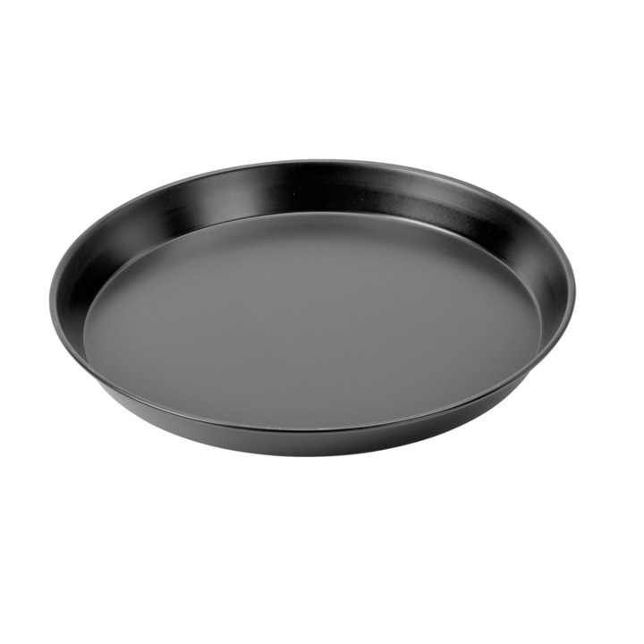 Kaiser Classic Eredeti Kerek Sütő- és Pizzatál, 28 cm, Acél, Tapadásmentes Bevonattal, Optimális Hővezetéssel, Fekete