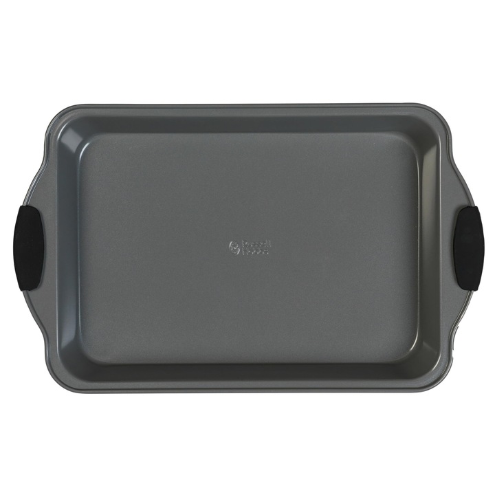 Russell Hobbs Tava De Copt De 40 Cm, Tava De Copt, Tava De Cuptor, Tava Pentru Prajituri Cu Invelis Antiaderent, Otel Carbon, Tava Pentru Carne, Tava Pentru Lasagna/Legume, Manere Din Silicon, Fara Bpa/Pfoa