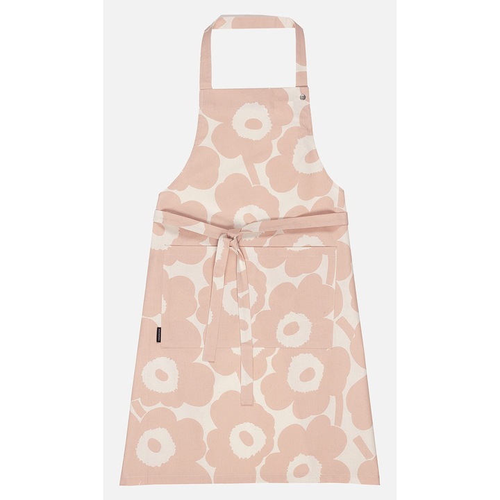 Sort Marimekko Pieni Unikko – Rafineaza-Ti Decorul Bucatariei Cu Sortul Nostru Floral – Sort 100% Bumbac Pentru Bucatarie (87, 6 X 83, 8 Cm)