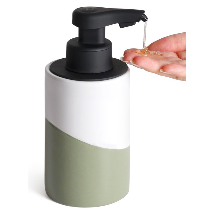 Dozator Automat De Sapun Bosilunlife, Dozator Electric De Sapun 300 Ml Cu Senzor Infrarosu, Dozator Automat De Detergent De Vase Fara Senzor Tactil, Reincarcabil Usb Pentru Bucatarie, Baie (Alb-Roscat-Maro)