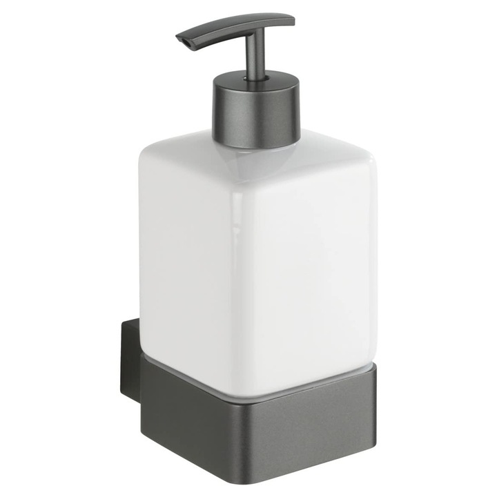 Wenko Montella szappanadagoló, újratölthető, kapacitás: 360 ml, 7 x 17 x 10,2 cm, fehér/antracit