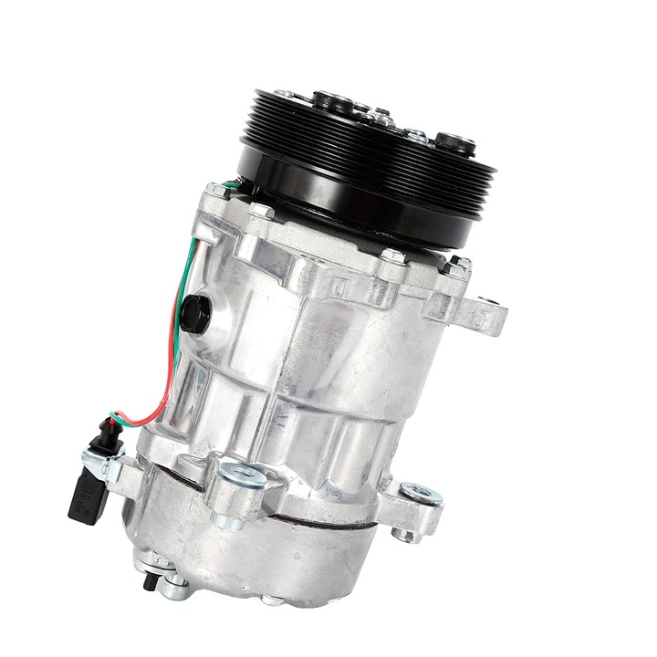 Compresor A/C, 12V, ulei PAG46, argintiu