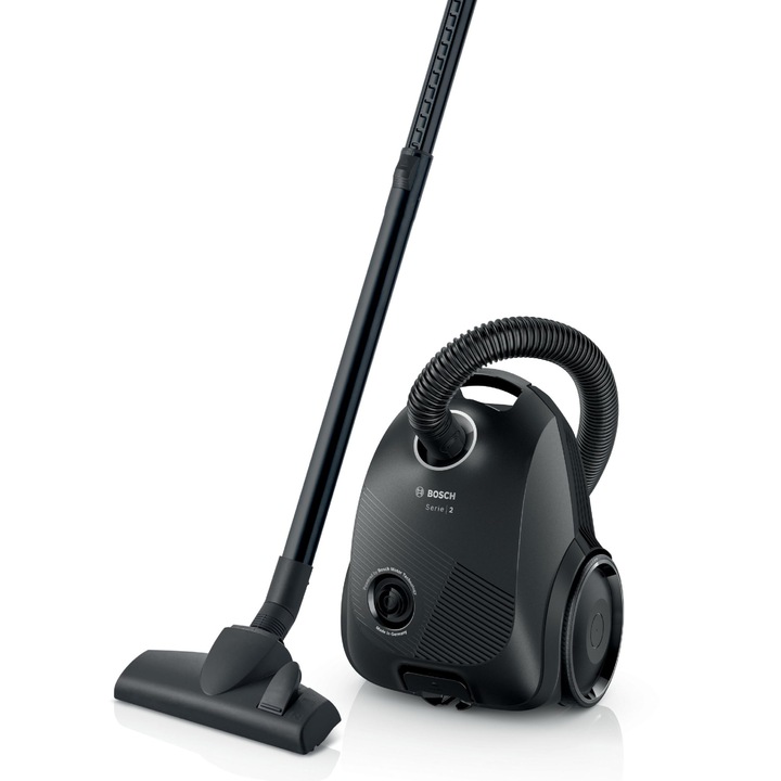 Bosch Gl20S Negru - Прахосмукачка с торба - 600 W - Ниво на шума 80 Db