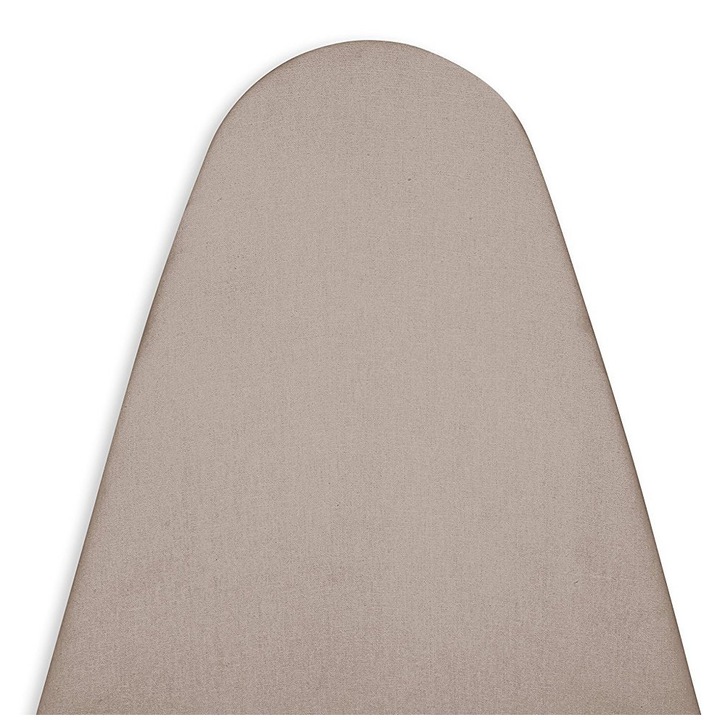 Encasa Homes Vasalódeszka Huzat Extra Vastag 4 mm-es Filc Béléssel - Bézs - Egyszínű Pamut, Rugalmas (Standard Közepes Méretű Vasalódeszkákhoz Illeszkedik 114x35 cm) Hővisszaverő