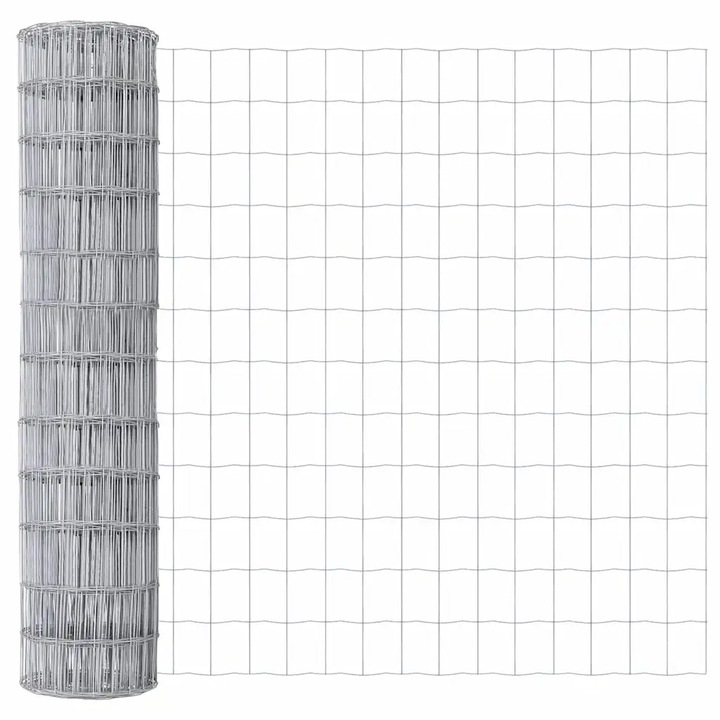 vidaXL Európai Kerítés 1,2 x 25 m PVC-bevonatú vas 42004686