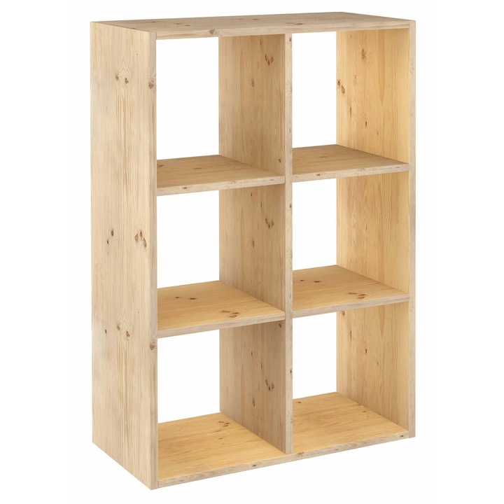 Raft Modular Astigarraga Kit Line, 6 Kocka, Dinamikus, Tömör Fenyőfa, 105,4 x 70,8 x 33 cm