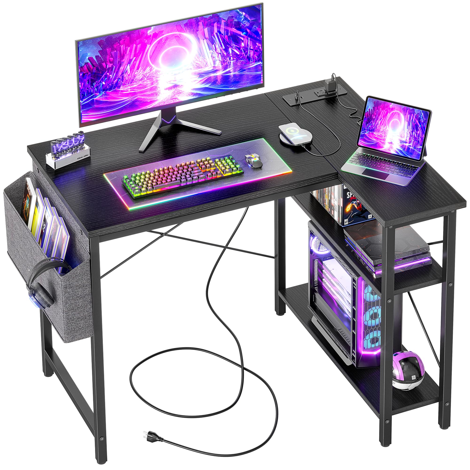 Birou Computer Birou In Forma De L Bexevue Cu Prize, 100 X 70 Cm, Birou De Gaming ...