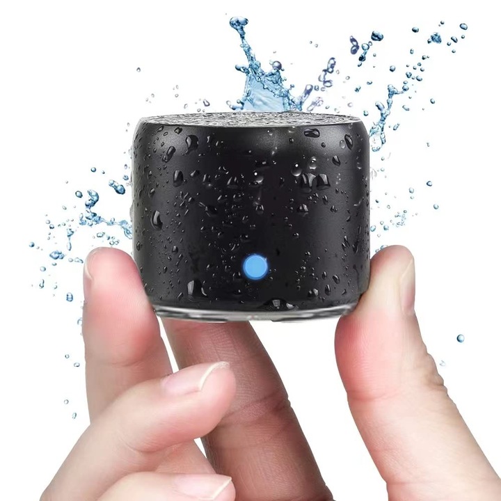 Boxa Portabila Bluetooth XPQKDC®, Sunet Puternic, Design Compact, Mini Wireless, Stil Minimalist, Calitate Superioara a Sunetului, Claritate Cristalina, Compatibila cu Smartphone si Tableta, Negru