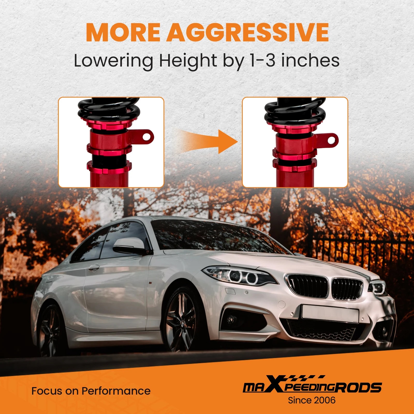 Kit suspensie maxpeedingrods, 3-Series E90 E91, 2 piese fata si 2