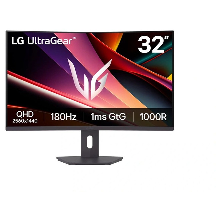 LG 32G600A-B ívelt LED monitor, 31,5", QHD, 180Hz, fekete