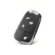 Резервна кутия за ключ, съвместима с Ford, Mondeo, Fiesta, Focus, Galaxy, Kuga, C-Max, 3 бутона, перо HU101