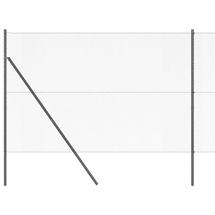 Gard din plasa sudata pentru vidaXL, fixare in sol 10 x 1, 5 m (L x H)
