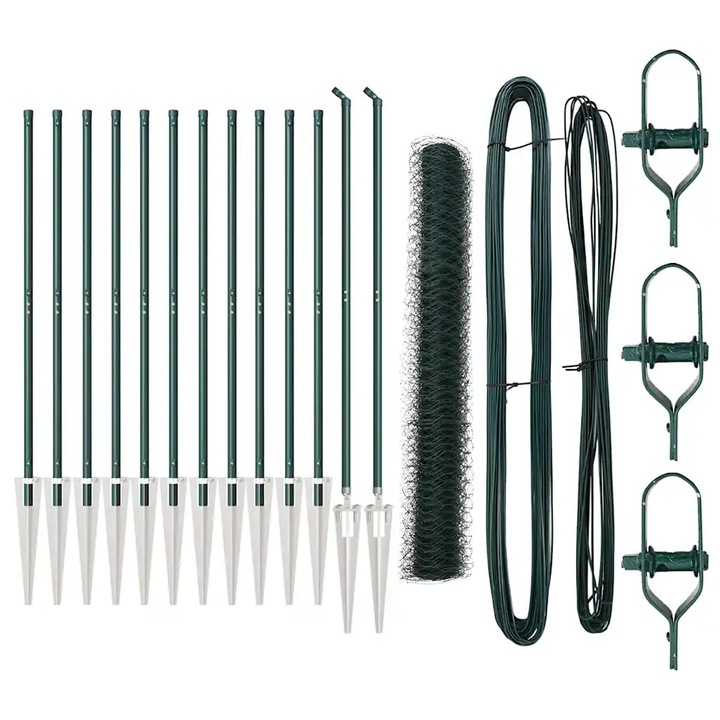 Gard de sarma vidaXL, sudata cu tepi 25 x 1 m (L x H)