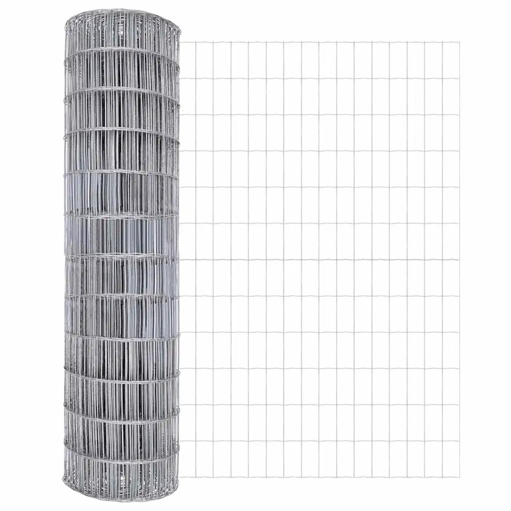 vidaXL Európai Kerítés 1 x 10 m PVC-bevonatú vas 42004637