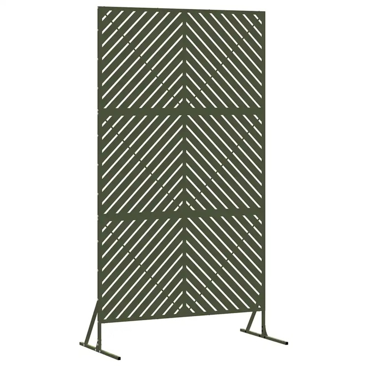 Magánszféra Képernyő Olívazöld Acél, vidaXL, 868545